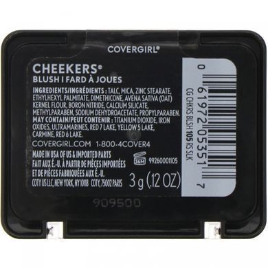 Рум'яна, відтінок 105 &laquo;Рожевий шовк&raquo;, Cheekers, Covergirl, 3 г (0,12 унції)