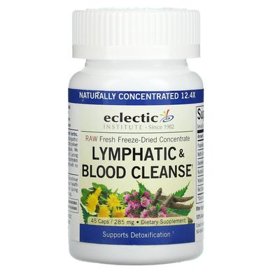 Очищувач крові і лімфатичних судин, Eclectic Institute, 285 мг, 45 вегетаріанських капсул