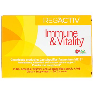 Вітаміни для імунітету та життєздатності Dr. Ohhira's (Reg'Activ Immune & Vitality) 60 капсул