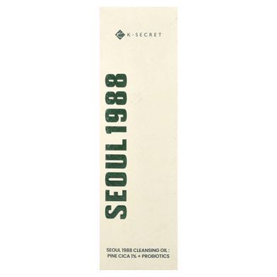 K-Secret, Seoul 1988 Cleansing Oil, Pine Cica 1% + Probiotics, 6.76 fl oz (200 ml)