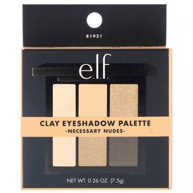 Clay-based eyeshadow palette, shades Necessary Nudes, E.L.F. Cosmetics, 0.26 ounces (7.5 g)