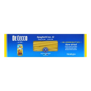 De Cecco, Спагетті №12, 1 фунт (453 г)
