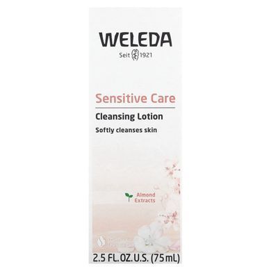 Очищаючий лосьйон для чутливої ​​шкіри з екстрактом мигдалем, Weleda, 2,5 р унц (75 мл)