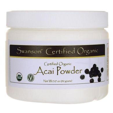 Асаї порошокAcai Powder - Certified Organic, Swanson, 90 г