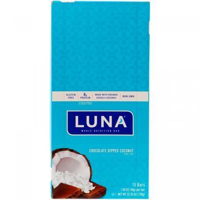 Батончики з кокосом в шоколаді Clif Bar (Chocolate) 15 бат.