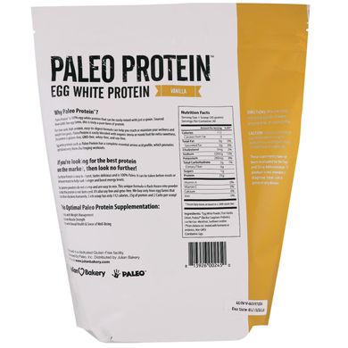 Paleo Protein, протеїн яєчного білка, ваніль, Julian Bakery, 2 фунта (907 г)