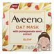 Вівсяна маска з екстрактом насіння граната, світіння, Oat Mask with Pomegranate Seed Extract, Glow, Aveeno, 50 г фото