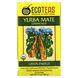 Йєрба Мате, некопчений, зелена енергія, Eco Teas, 24 пакетика, 1,7 унції (48 г) фото