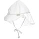 Шляпа для защиты от солнца, дети 0-6 месяцев, белая, Sun Protection Hat, 0-6 Months, White, Green Sprouts, 1 шт фото