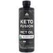 Keto Fusion, organic oil with MCT, black cumin, Dr. Axe / Ancient Nutrition, 473 ml.