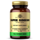 Опис товару: Гінкго білоба Solgar (Super Ginkgo) 120 рослинних капсул