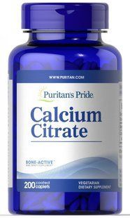Цитрат кальция, Calcium Citrate, Puritan's Pride, 200 мг, 200 таблеток купить в Киеве и Украине