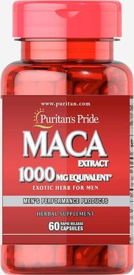 Мака Puritan's Pride (Maca) 1000 мг 60 капсул