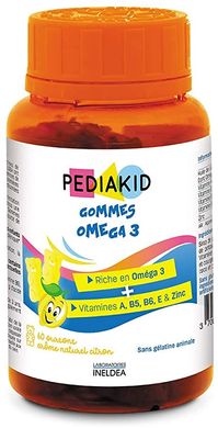 Омега-3 для дітей Pediakid (Radiergummis Omega 3) 60 жувальних цукерок