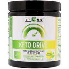 Увеличение уровня кетонов лимонад + матте Zhou Nutrition (Keto Drive) 235 г купить в Киеве и Украине