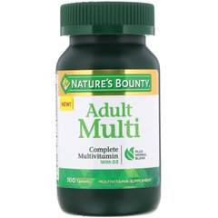 Мультивітаміни з вітаміном Д3 для дорослих Nature's Bounty (Complete Multivitamin with D3) 100 таблеток