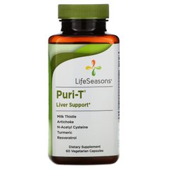 Препарат для печінки, Puri-T, LifeSeasons, 60 вегетаріанських капсул