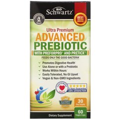 Високий рівень пребіотика, Advanced Prebiotic, BioSchwartz, 60 вегетаріанських капсул