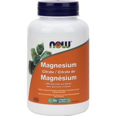 Магній цитрат Now Foods (Magnesium Citrate) 134 мг 90 капсул