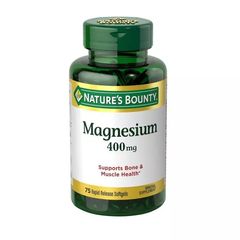 Магній Nature's Bounty (Magnesium) 400 мг 75 гелевих капсул