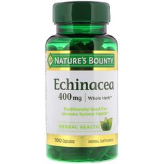 Эхинацея Nature's Bounty (Echinacea) 400 мг 100 капсул купить в Киеве и Украине