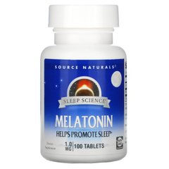 Мелатонин Source Naturals (Melatonin) 1 мг 100 таблеток купить в Киеве и Украине