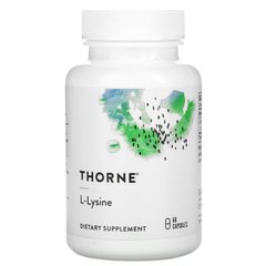 Лізин Thorne Research (L-lysine) 500 мг 60 капсул