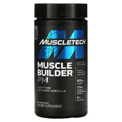 Muscletech, Muscle Builder PM, формула для відновлення у нічний час, 90 капсул
