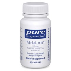 Мелатонін Pure Encapsulations (Melatonin) 20 мг 60 капсул