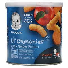 Крокети, яблуко, солодка картопля, для дітей які вміють повзати, Gerber, 1,48 унції (42 г)