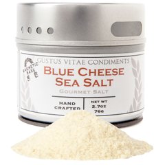 Соль для гурманов, морская соль с голубым сыром, Gourmet Salt, Blue Cheese Sea Salt, Gustus Vitae, 76 г купить в Киеве и Украине