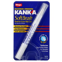 Гель для лікування зубів і ясен, Kank-A, SoftBrush, Tooth & Gum Pain Gel, Blistex, 2 г