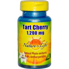 Экстракт дикой вишни Nature's Life (Tart Cherry) 200 мг 30 таблеток купить в Киеве и Украине