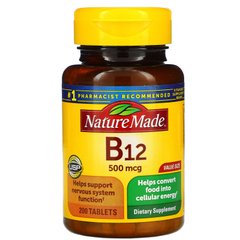 Вітамін B12 Nature Made (Vitamin B12) 500 мкг 200 таблеток