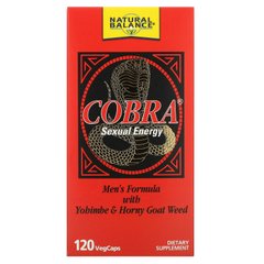 Сексуальна енергія Cobra, Natural Balance, 120 рослинних капсул