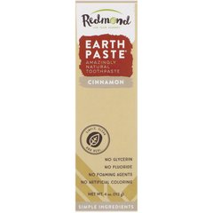 Паста Earthpaste, Дивовижна натуральна зубна паста з корицею, Redmond Trading Company, 4 унції (113 г)