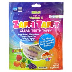 Zollipops, Zaffi Taffy, Taffy для чистих зубів, смачний фруктовий смак, 1,6 унції