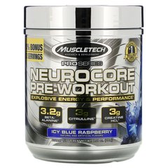 Pro Series, Neurocore перед тренуванням, крижана блакитна малина, Nuerocore Pre-Workout, Icy Blue Raspberry, Muscletech, 229 г