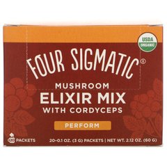 Напій з грибів кордицепс з травами, Four Sigmatic, 20 пакетиків, 0,1 унції (3 г) кожен