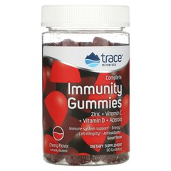 Trace Minerals Research, Жувальні цукерки з повним імунітетом, вишня, 60 жувальних цукерок