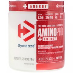 AminoPro з енергією, фруктовий пунш з кофеїном, Dymatize Nutrition, 270 г