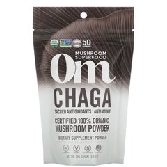 Чага грибной порошок OM Organic Mushroom Nutrition (Chaga) 100 г купить в Киеве и Украине
