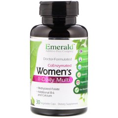 CoEnzymated жіночі, 1-денні мультивітаміни, Emerald Laboratories, 30 рослинних капсул