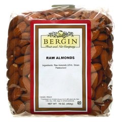 Сырой миндаль Bergin Fruit and Nut Company (Raw Almonds) 454 г купить в Киеве и Украине