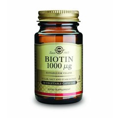 Біотин Solgar (Biotin) 1000 мкг 50 капсул