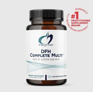 Комплекс мультивитамин без меди и железа Designs for Health (Complete Multi Free of Copper-Iron) 120 капсул купить в Киеве и Украине