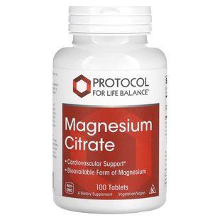 Protocol for Life Balance, Magnesium Citrate, 100 Tablets купить в Киеве и Украине