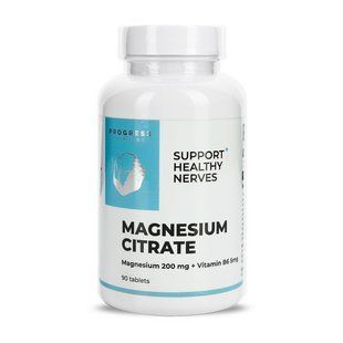 Progress Nutrition, Magnesium Citrate + Vitamin B6, 90 tabs купить в Киеве и Украине