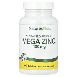 Цинк Nature's Plus (Mega Zinc) 100 мг 90 таблеток купить в Киеве и Украине