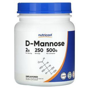 Nutricost, D-Mannose, Unflavored, 17.9 oz (500 g) купить в Киеве и Украине